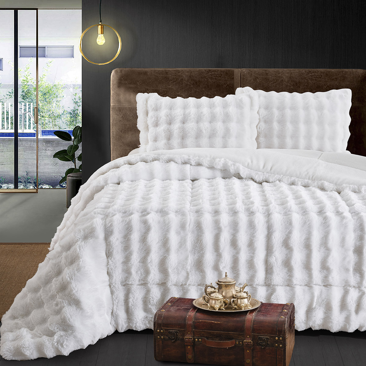 Κουβερτοπάπλωμα Γούνινο Υπέρδιπλο 12661 Beauty Home 220x240