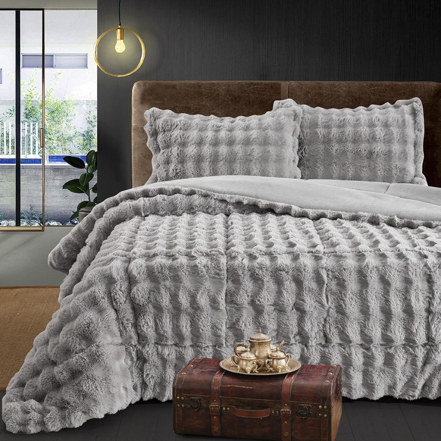Κουβερτοπάπλωμα Γούνινο Υπέρδιπλο 12662 Beauty Home 220x240