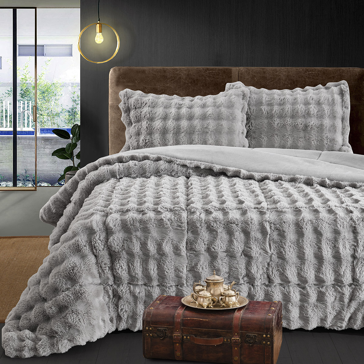 Κουβερτοπάπλωμα Γούνινο Υπέρδιπλο 12662 Beauty Home 220x240