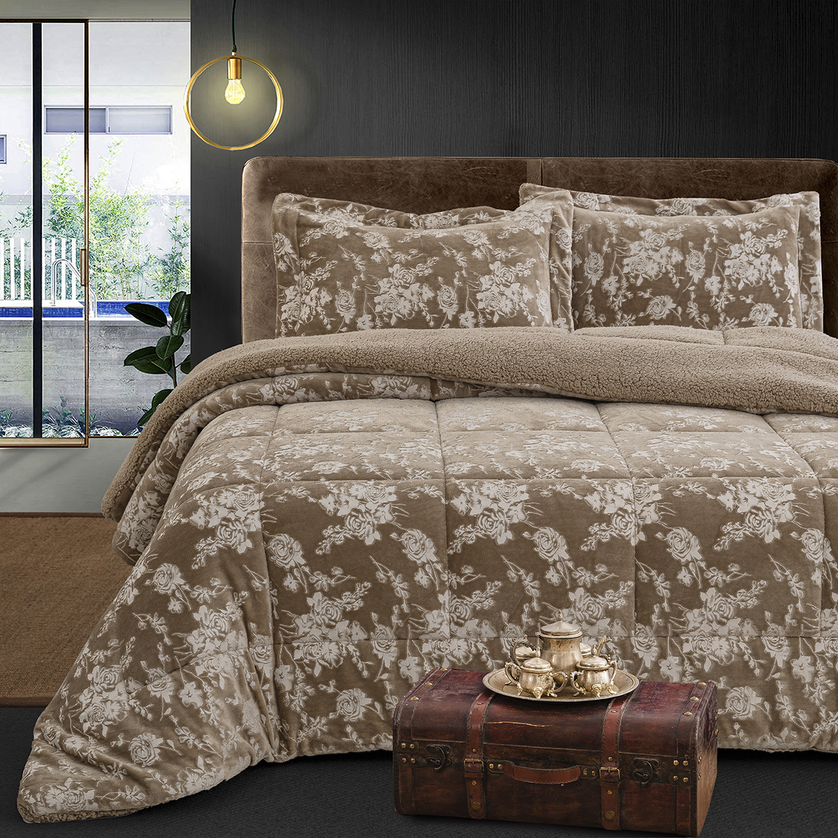 Κουβερτοπάπλωμα Υπέρδιπλο 12672 Beauty Home 220x240